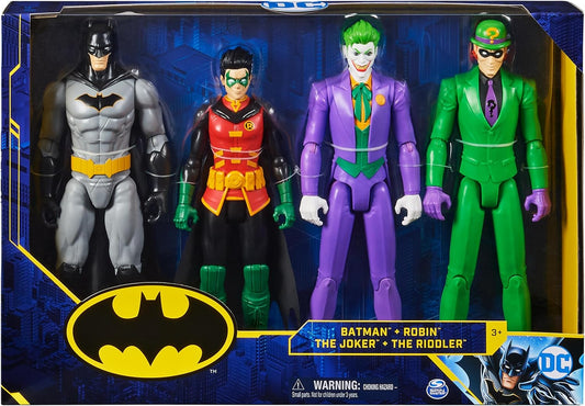 DC Comics, Batman 12-Inch Action Figure Collectible 4-Pack