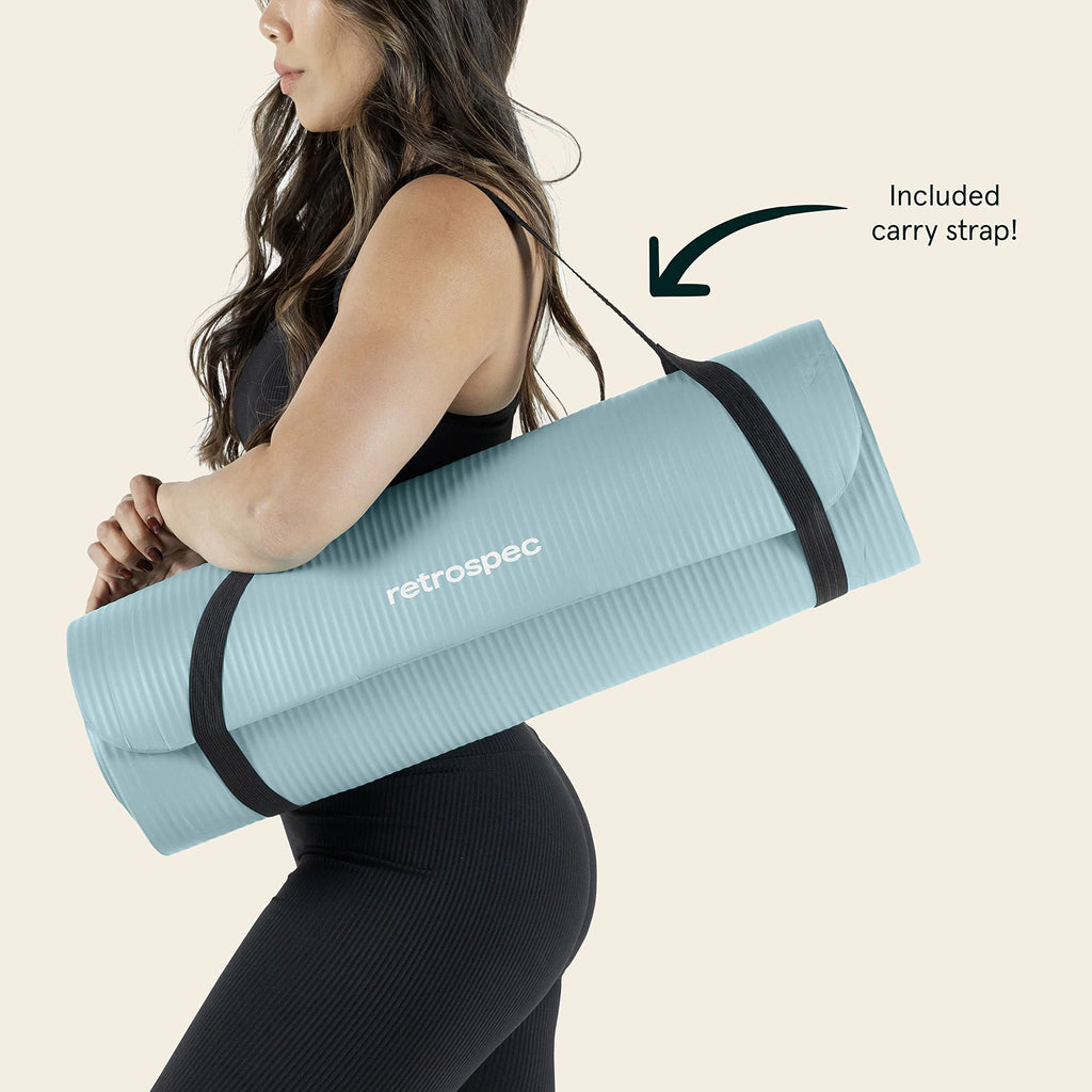 Retrospec Solana Yoga Mat 1/2" Thick - craques