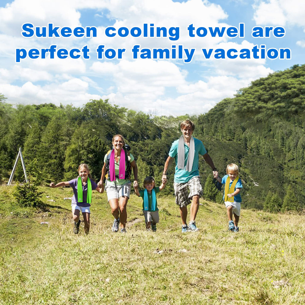 Sukeen [4 Pack] Cooling Towel (40"x12"), Ice Towel, Soft Breathable Chilly Towel - craques