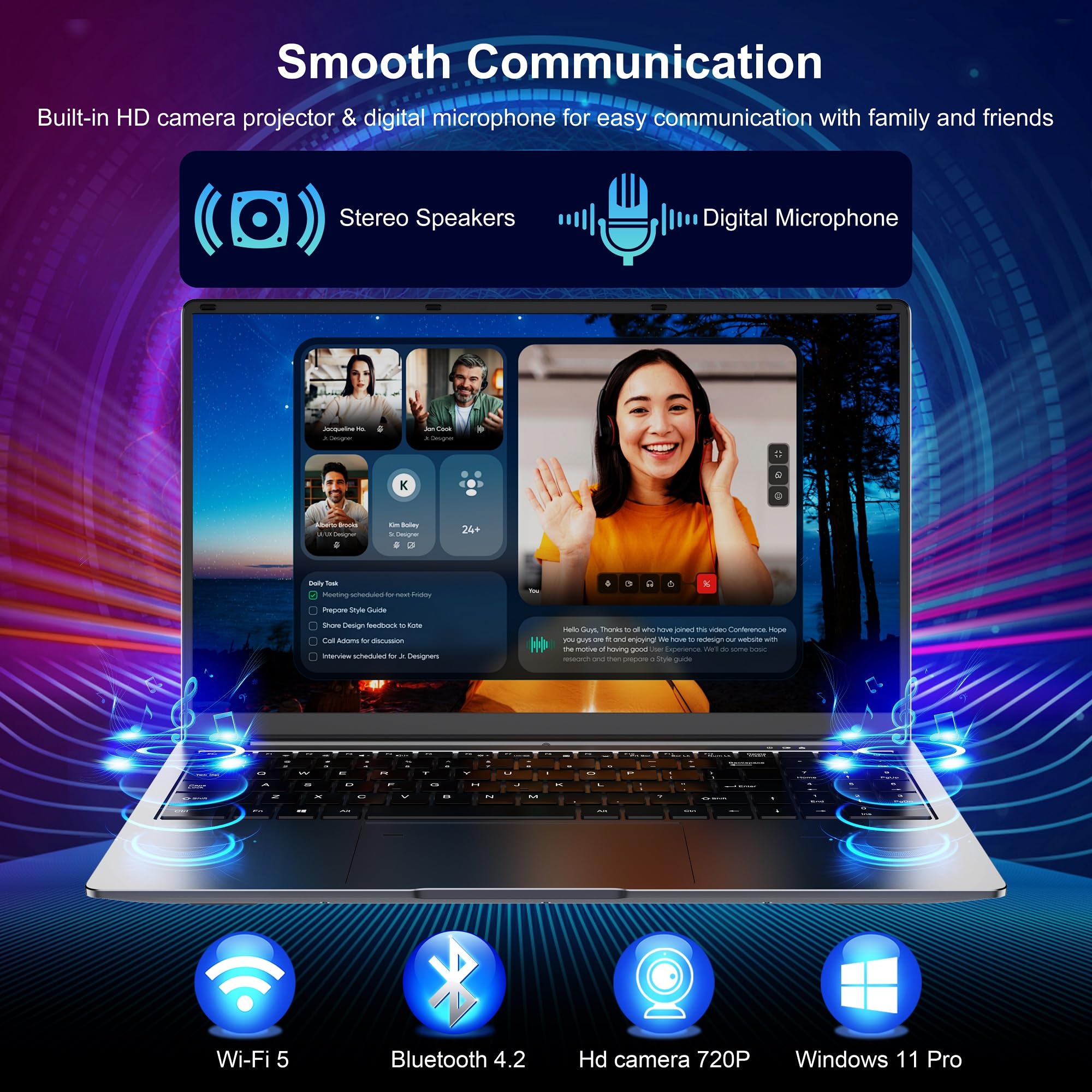 15.6 inch Laptop - 16GB RAM LPDDR4 512GB SSD Laptop Computer - craques