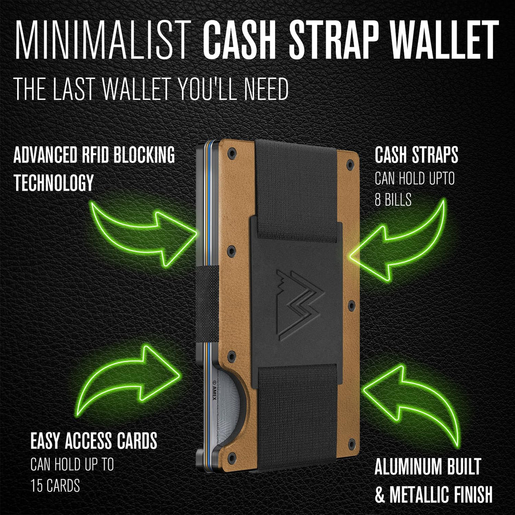 Craques RFID Blocking Minimalist Wallet with Wood Pattern craques