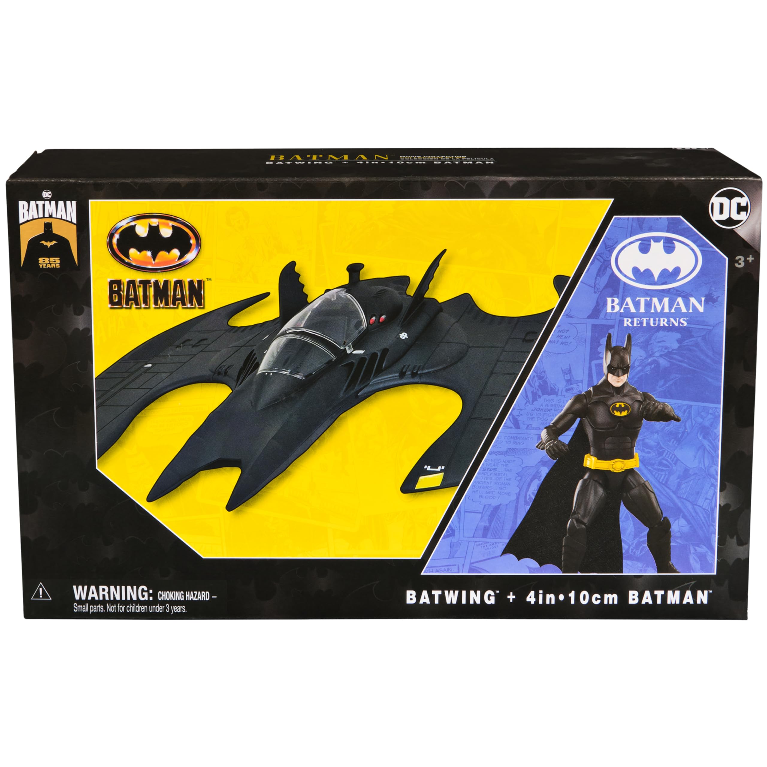 Batman Batwing and 4-Inch Figure Set - 1992 Batman Returns Limited Edition 85th Anniversary Collectible Kids Toys for Boys Ages 3 and Up craques