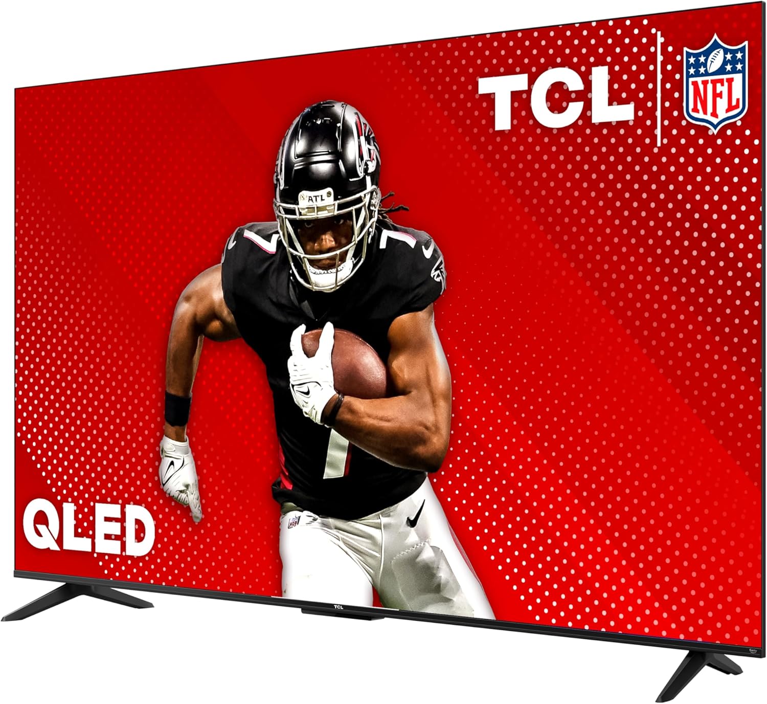 TCL 65-Inch Q6 QLED 4K UHD Smart TV with Fire TV (65Q651F, 2025 Model) Dolby Vision, HDR PRO+, Dolby Atmos, Alexa Built-in with Voice Remote, Apple AirPlay 2 Compatibility, Streaming Television
