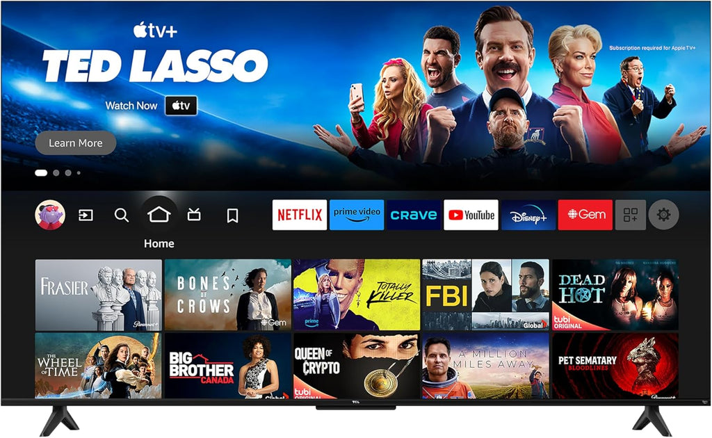 TCL 65-Inch Q6 QLED 4K UHD Smart TV with Fire TV (65Q651F, 2025 Model) Dolby Vision, HDR PRO+, Dolby Atmos, Alexa Built-in with Voice Remote, Apple AirPlay 2 Compatibility, Streaming Television