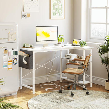 BEXEVUE Computer Desk with Power Outlets