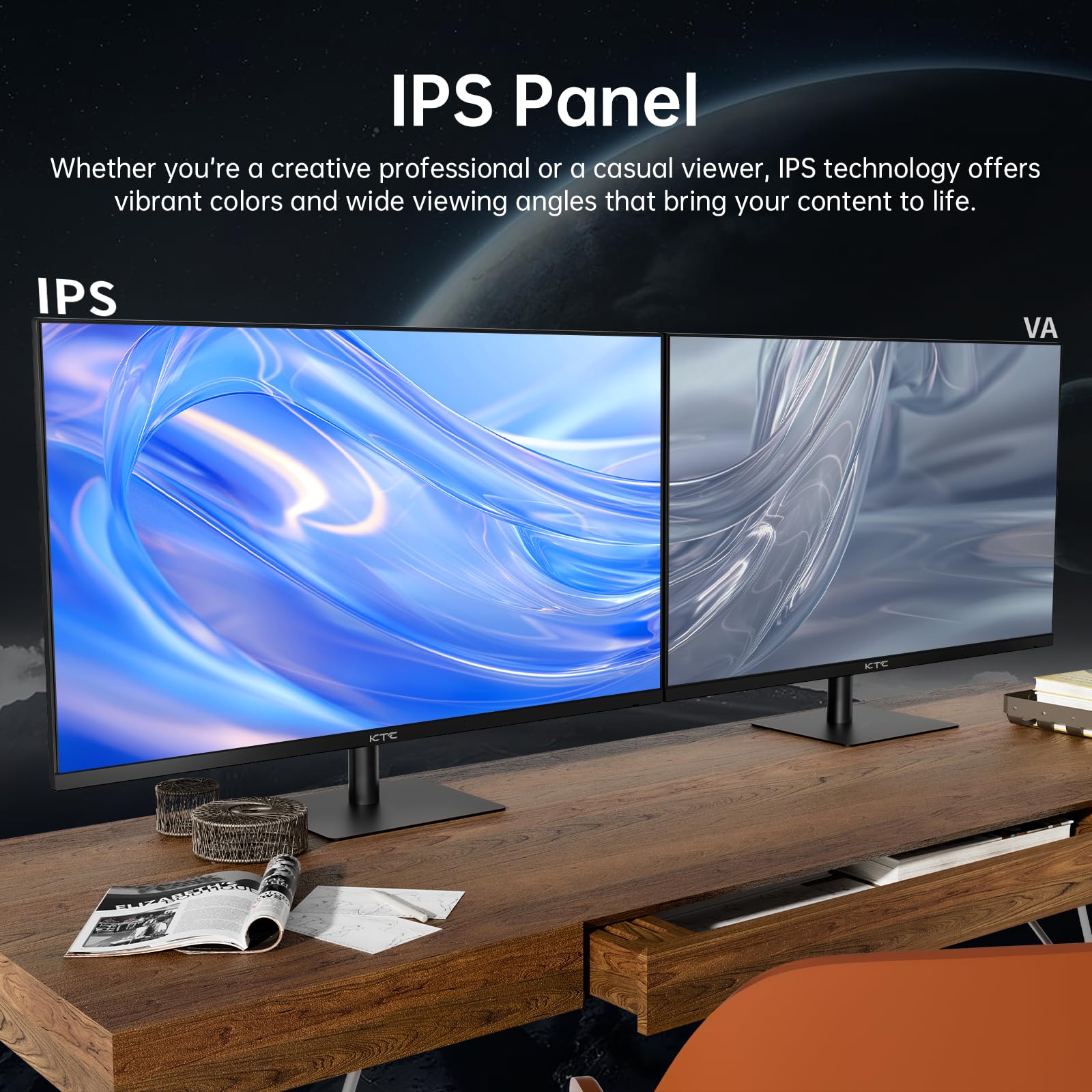 KTC 24 inch 190Hz/180Hz Gaming Monitor - craques