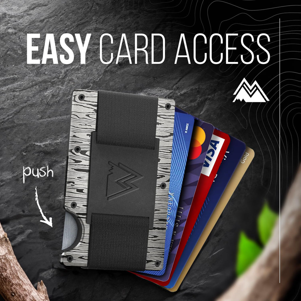 Craques RFID Blocking Minimalist Wallet with Wood Pattern craques