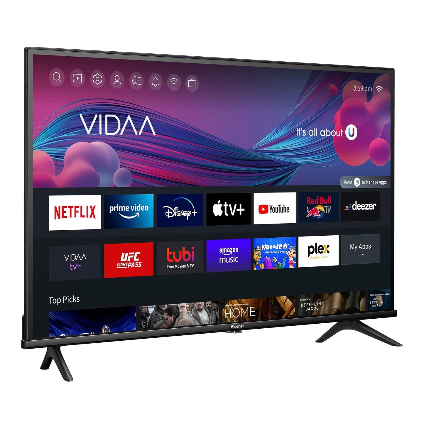 Hisense 32A4KV - 32" Smart Full Array HD VIDAA TV with DTS TruSurround (Canada Model) 2023