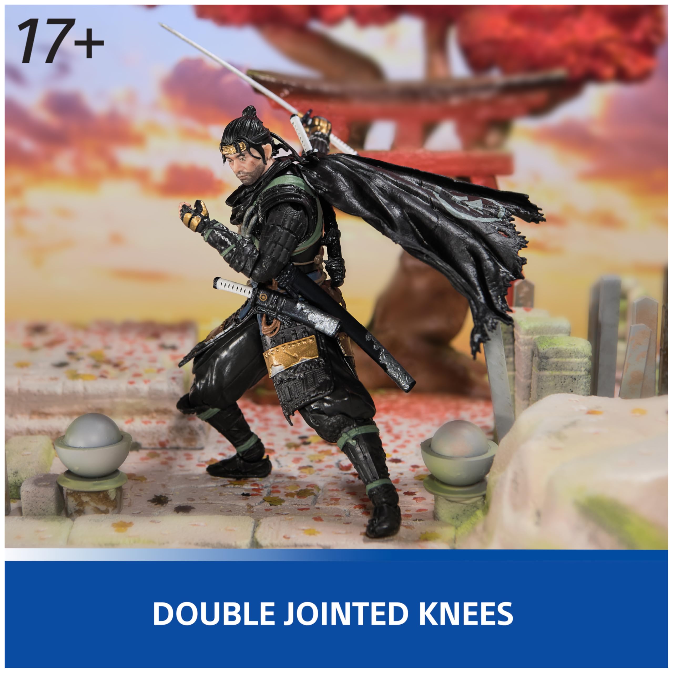 PlayStation God of War Ragnarök, 6” Kratos Action Figure with 5 Accessories, The Shapes Collection, for PS5 Fans & Collectors Ages 17+ - craques