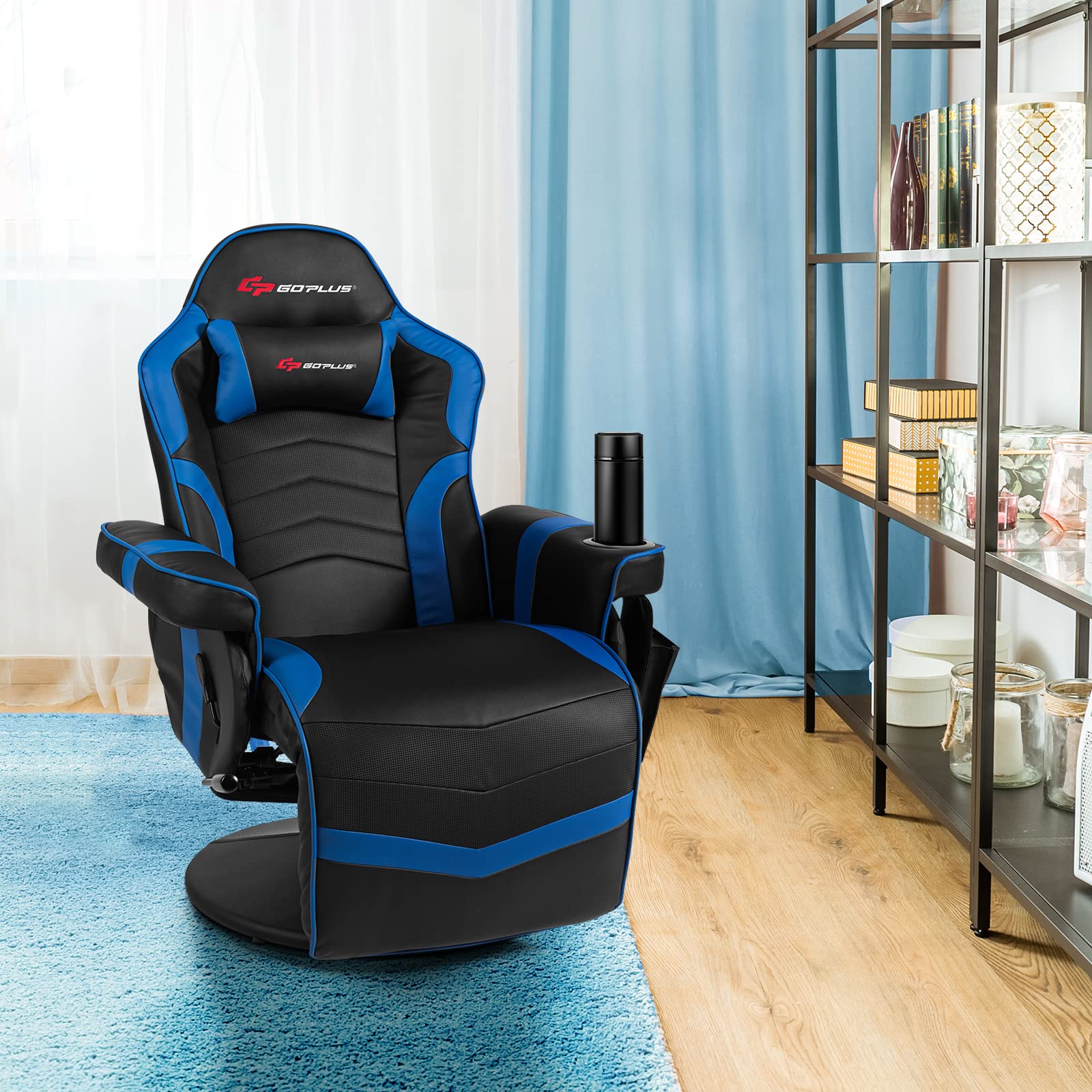 POWERSTONE Gaming Recliner, Adjustable Massage Gaming Chair - craques