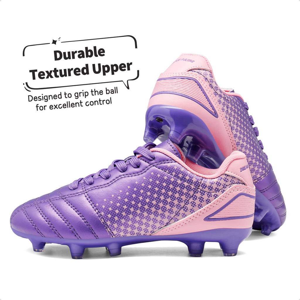 DREAM PAIRS Boys Girls Outdoor Football Shoes Soccer Cleats - craques