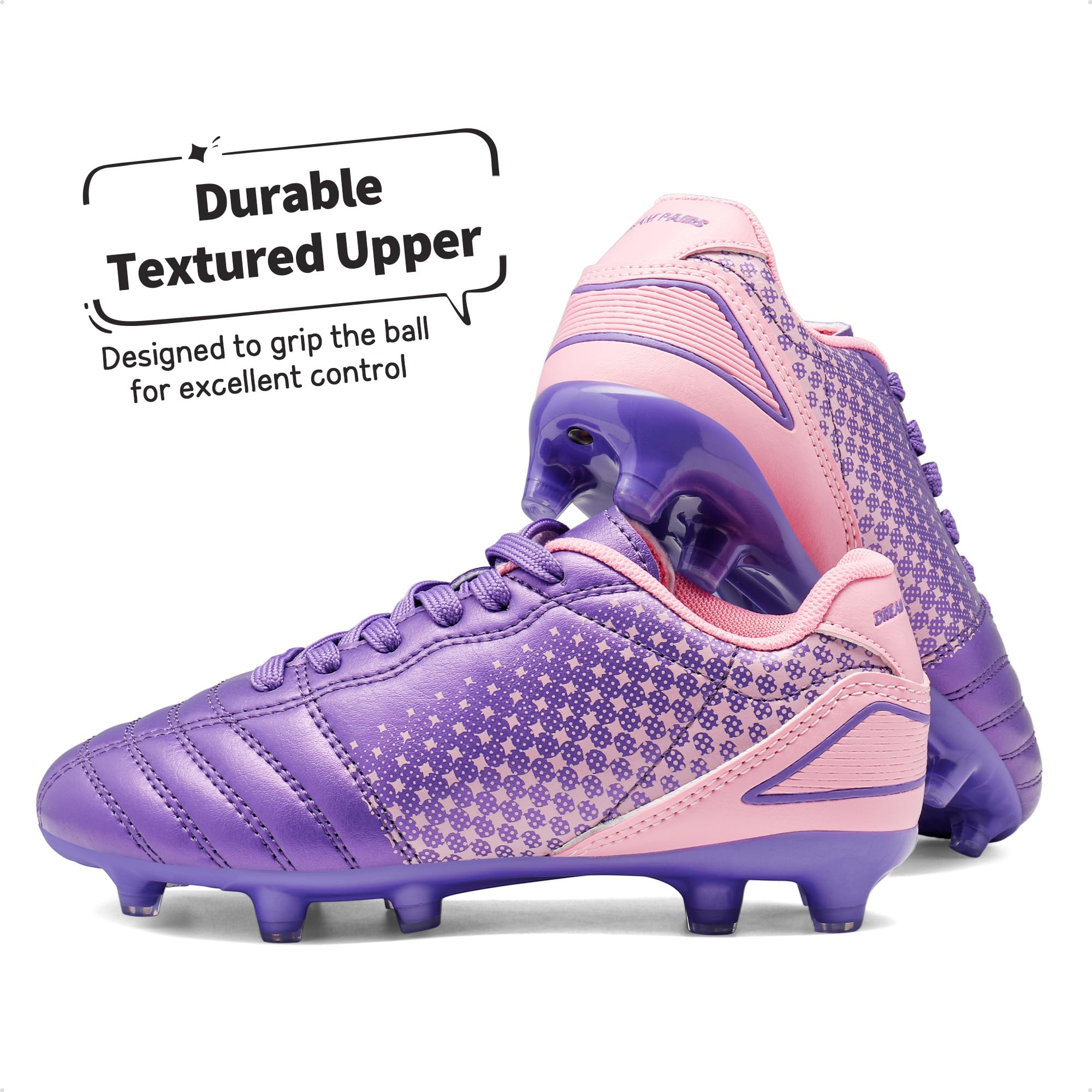 DREAM PAIRS Boys Girls Outdoor Football Shoes Soccer Cleats - craques