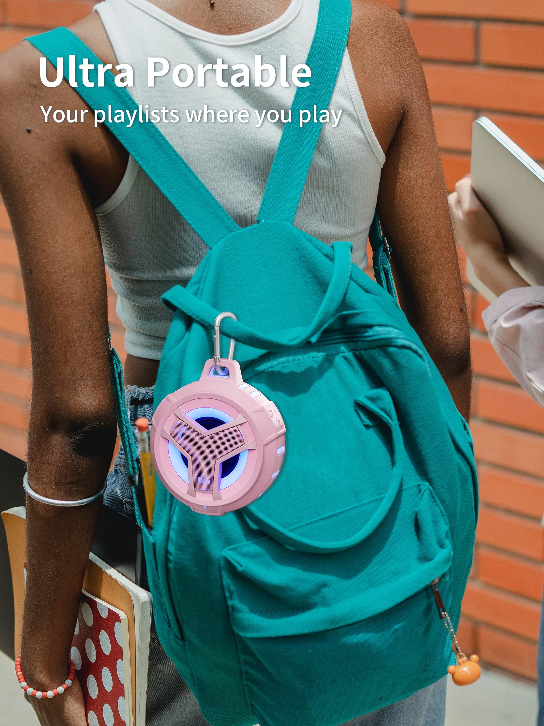 Craques Waterproof Bluetooth Shower Speaker with LED Lights craques