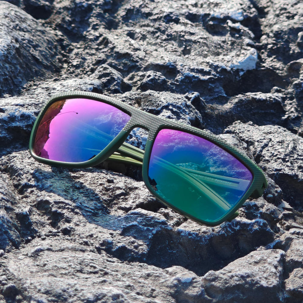 ZENOTTIC Polarized Sunglasses for Men Lightweight TR90 Frame UV400 Protection Square Sun Glasses craques