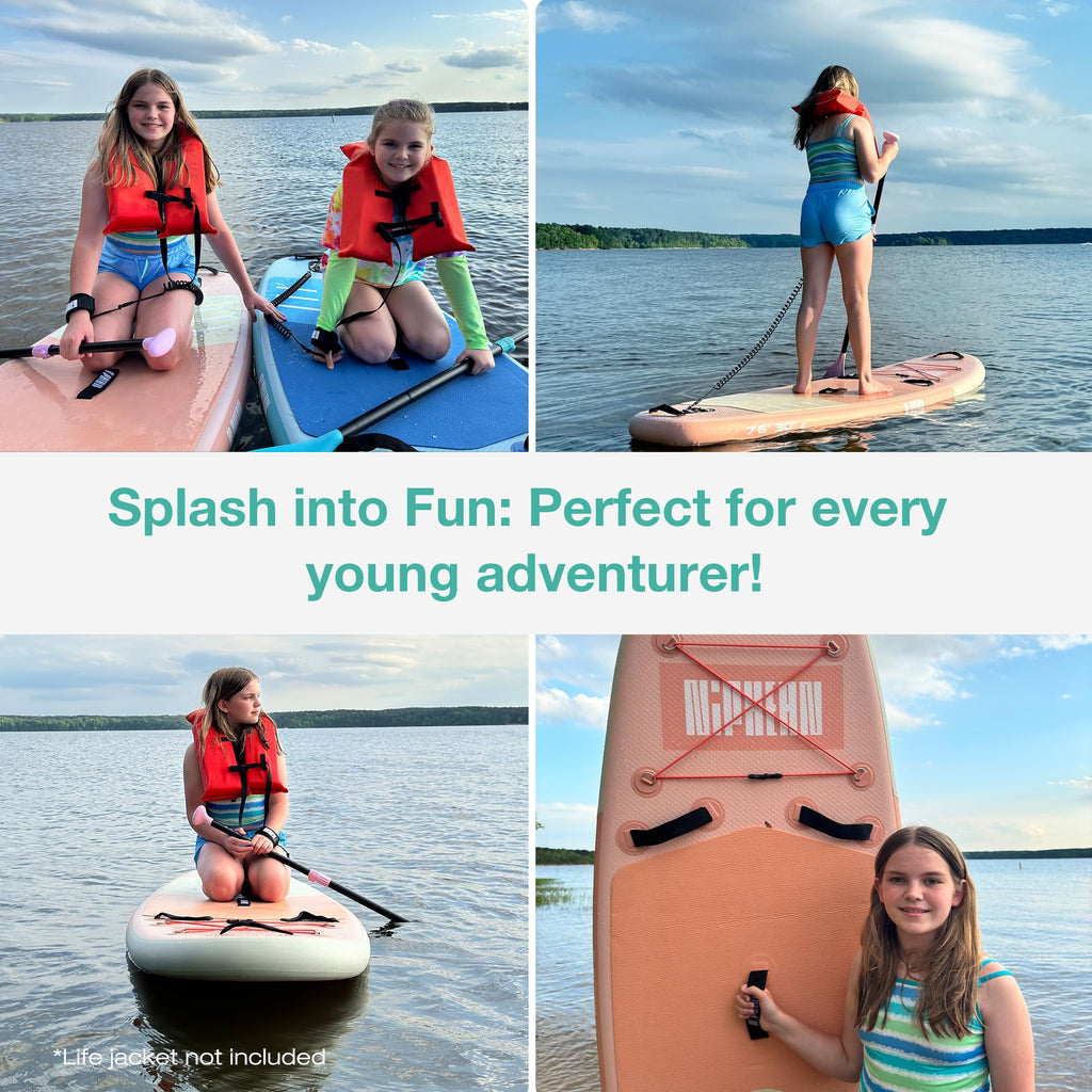 Niphean Inflatable Stand Up Paddle Board with SUP Accessories, Anti-Slip EVA Deck, 10'6'' Paddleboards Inflatable Paddle Boards for Adults & Youth of All Skill Levels - craques