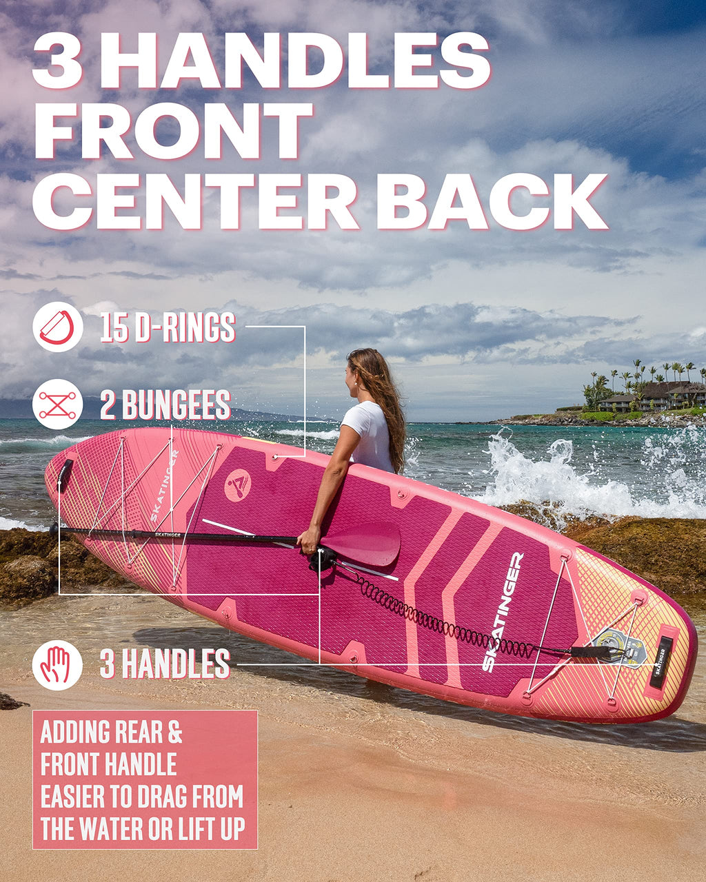 11'6×35" Super Wide Inflatable Paddle Board - craques