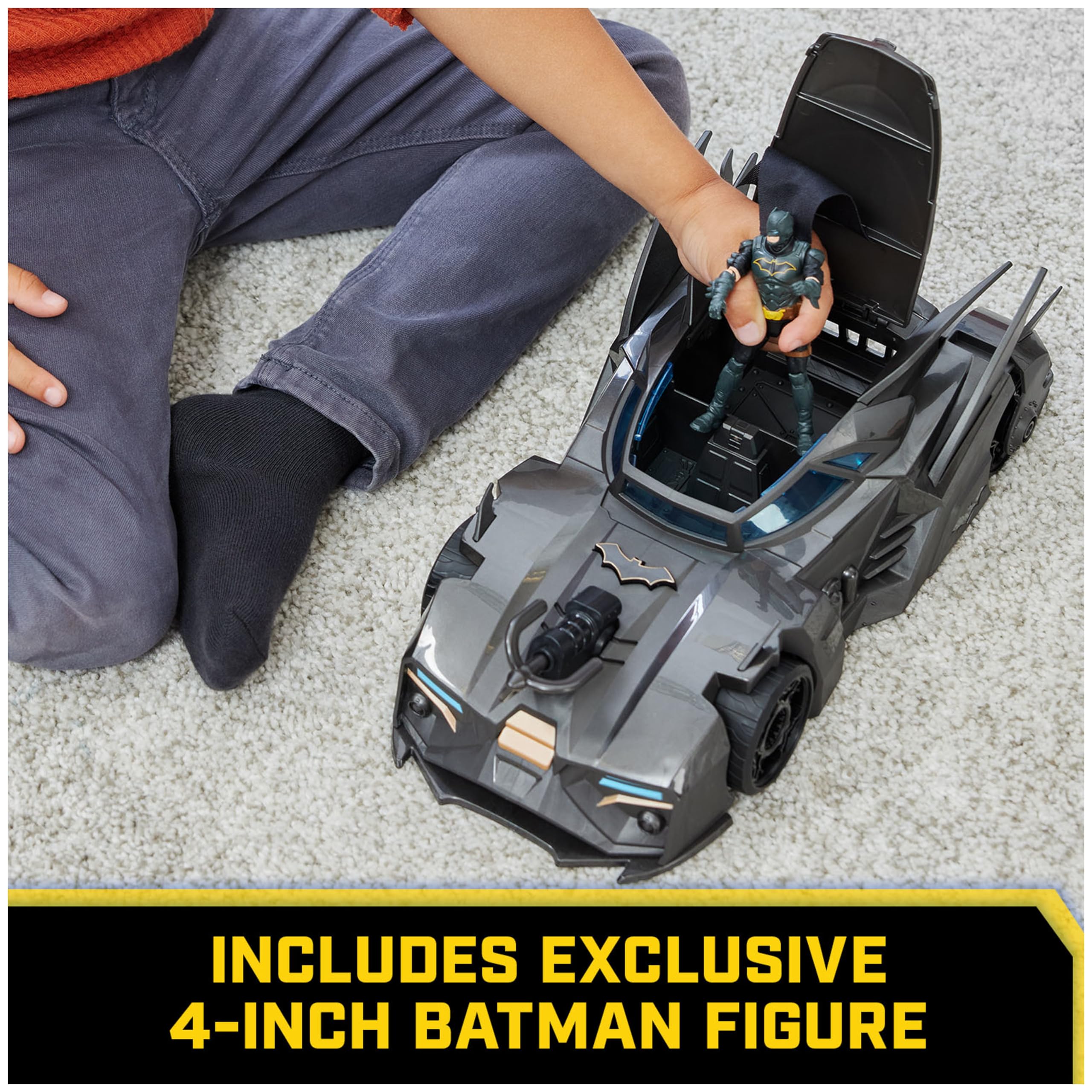 Batman Batwing and 4-Inch Figure Set - 1992 Batman Returns Limited Edition 85th Anniversary Collectible Kids Toys for Boys Ages 3 and Up craques