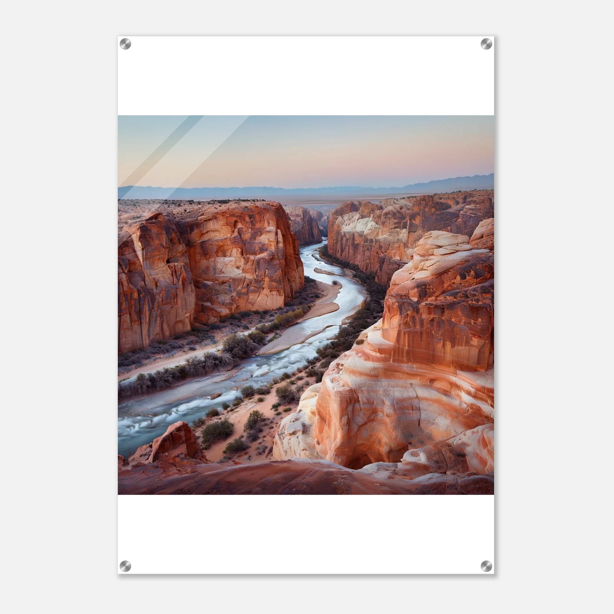 Grand Desert Canyon Wall art - 70x100 cm / 28x40″ / Acrylic Print - Material