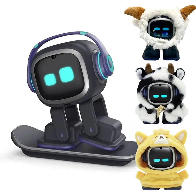 Emo Intelligent Robot Pet Toy Sound Player Ai Puzzle Electronic Action Desktop Decoration Children’s Gift