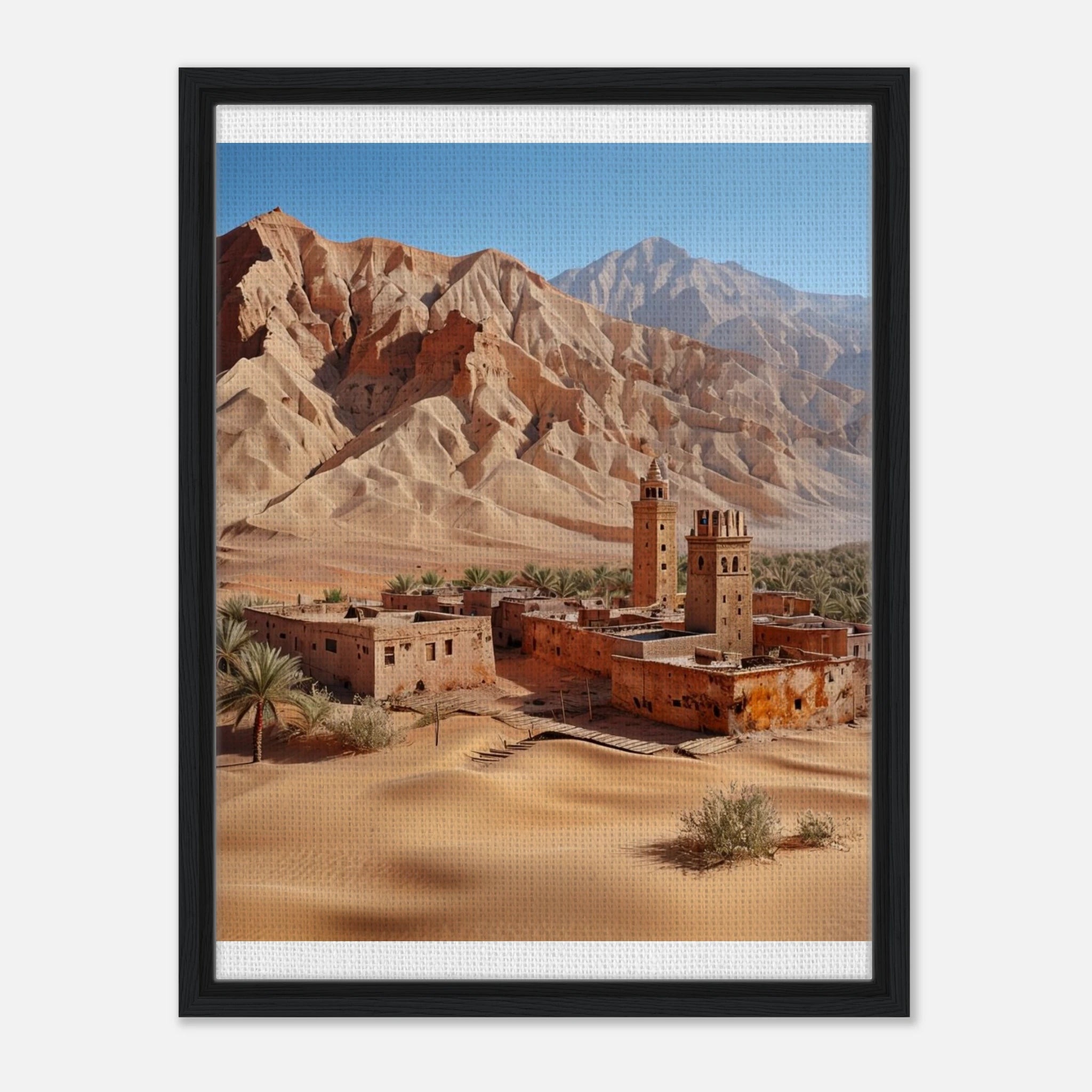 Seren Desert Landscape Wall art - 45x60 cm / 18x24″ / Framed Canvas / Print Material