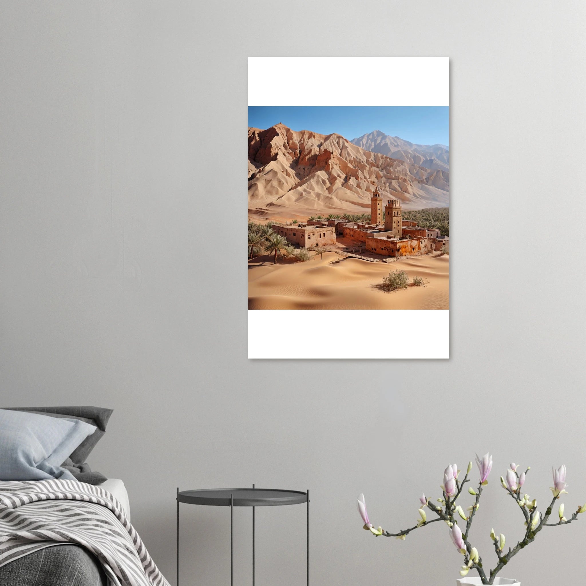 Seren Desert Landscape Wall art - 60x90 cm / 24x36″ / Foam Portrait / white - Print Material