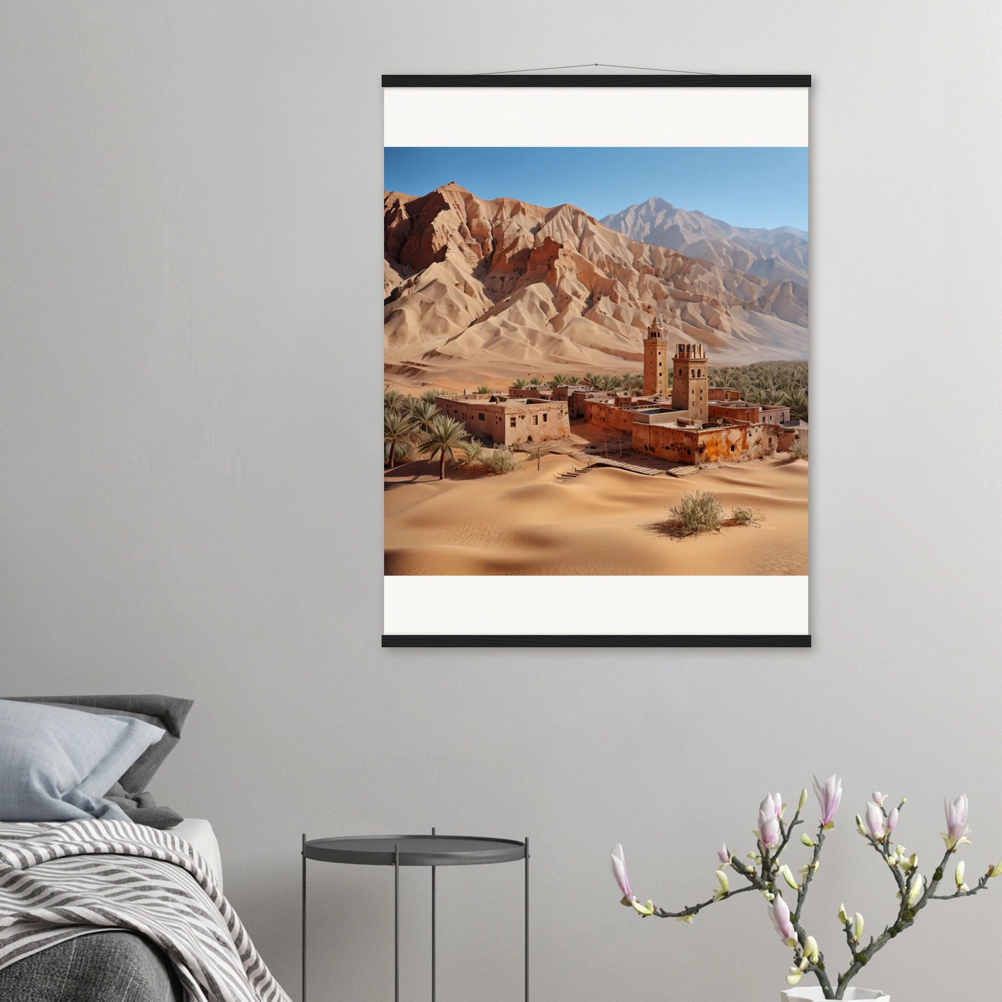 Seren Desert Landscape Wall art - 75x100 cm / 30x40″ / Museum-Quality Matte Paper Poster with Hanger / Print Material