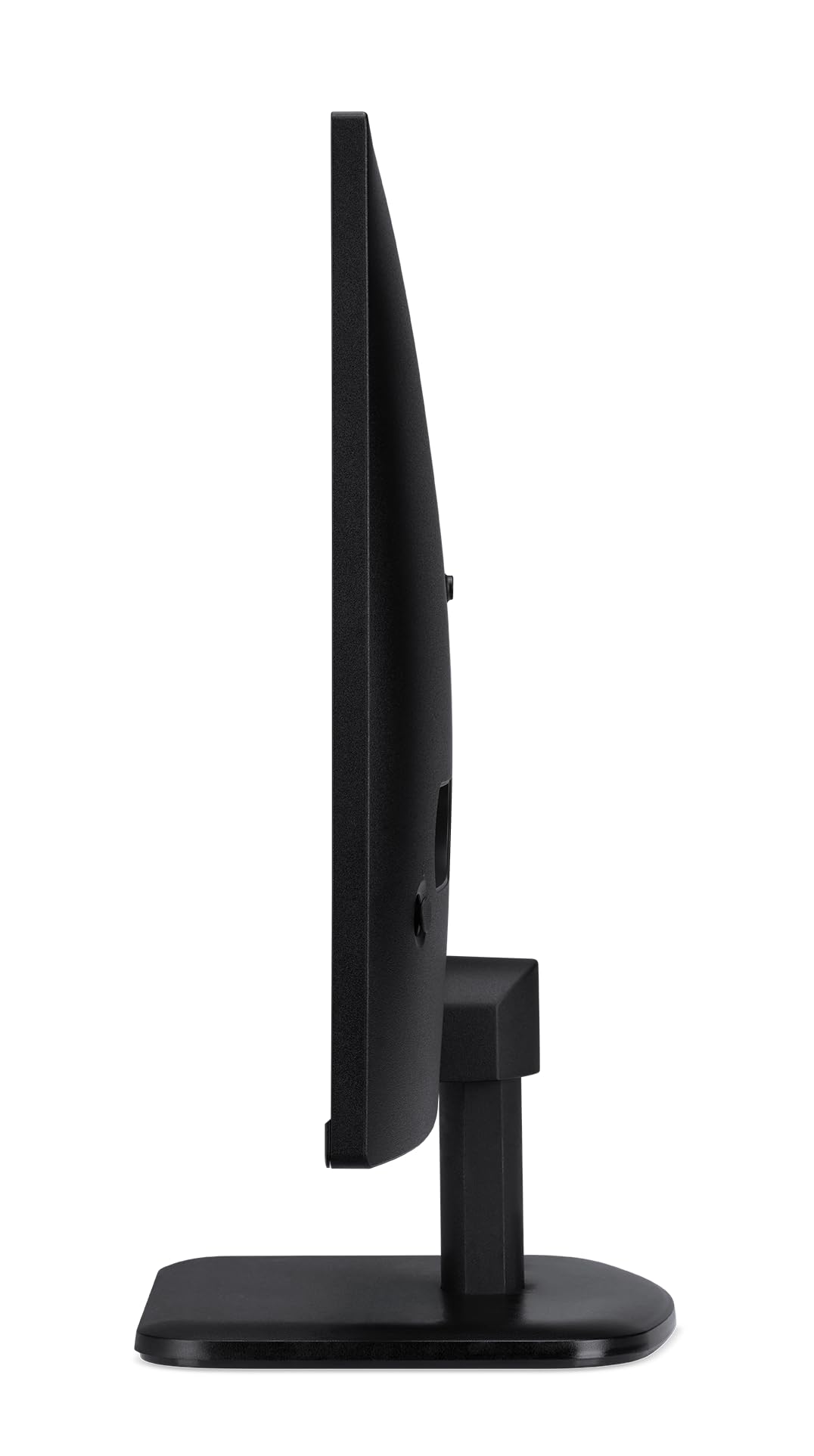 Side view of Acer 27 inch gaming monitor showing slim profile and black stand