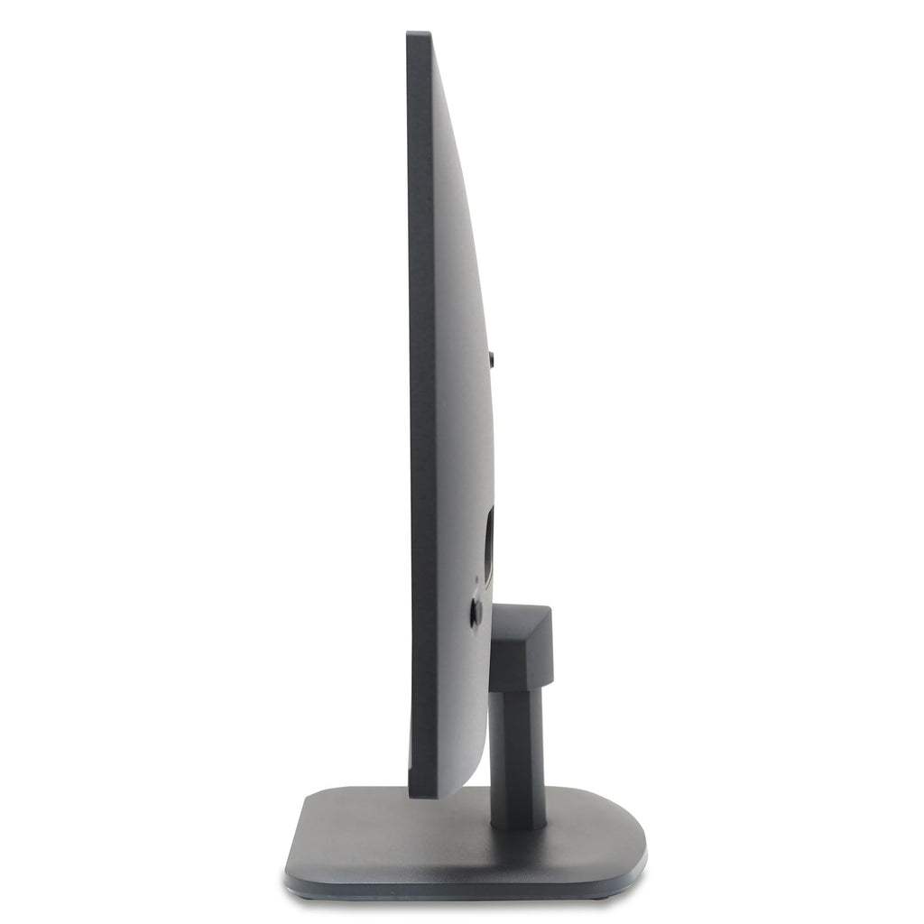 Side view of Acer 27 inch gaming monitor showcasing slim profile and sturdy stand