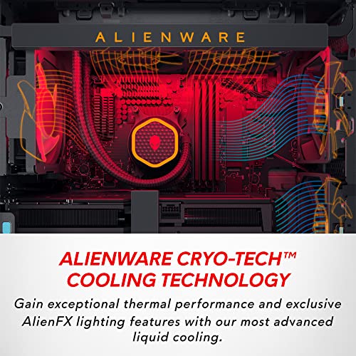 Alienware Aurora R15 gaming desktop with advanced Cryo-Tech cooling technology and AlienFX lighting