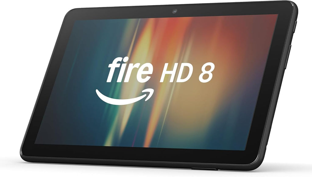 Amazon Fire HD 8 tablet with vibrant display and sleek black design by craques