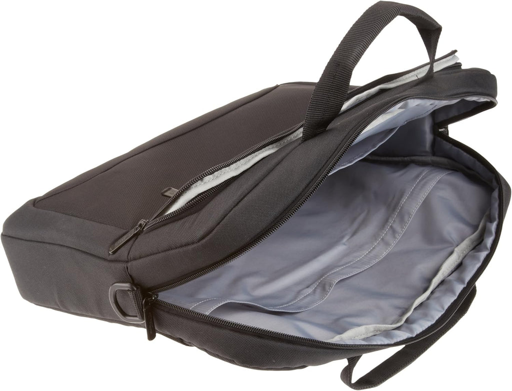 Craques laptop carrying case 15.6 inch black with padded interior and top handles