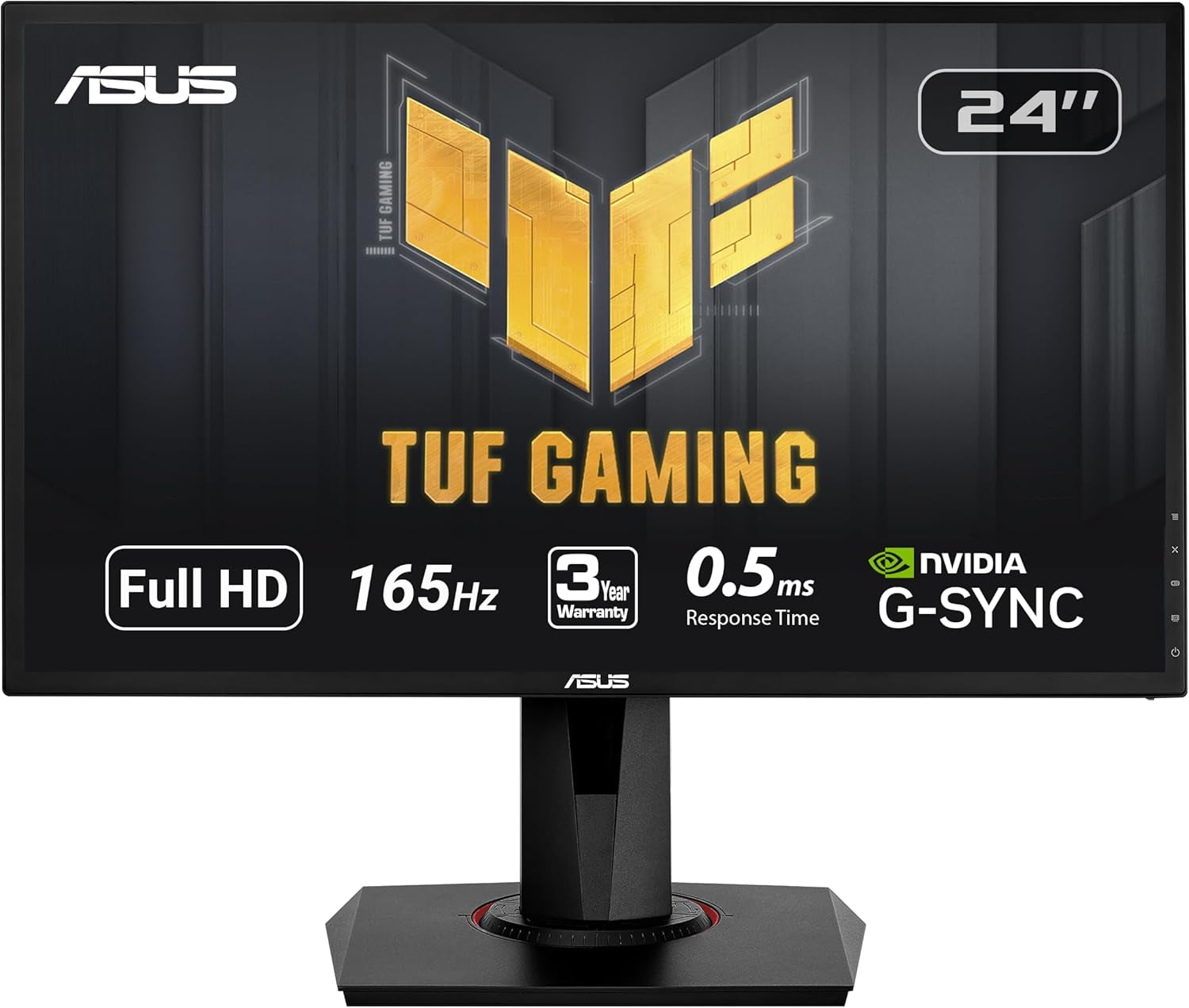24 inch G-SYNC gaming monitor by ASUS TUF Gaming with Full HD 165Hz and 0.5ms response time