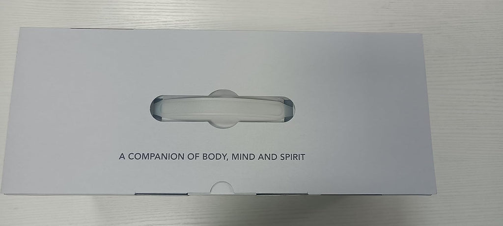 Craques back massager with heat packaging box with handle and companion of body mind and spirit text