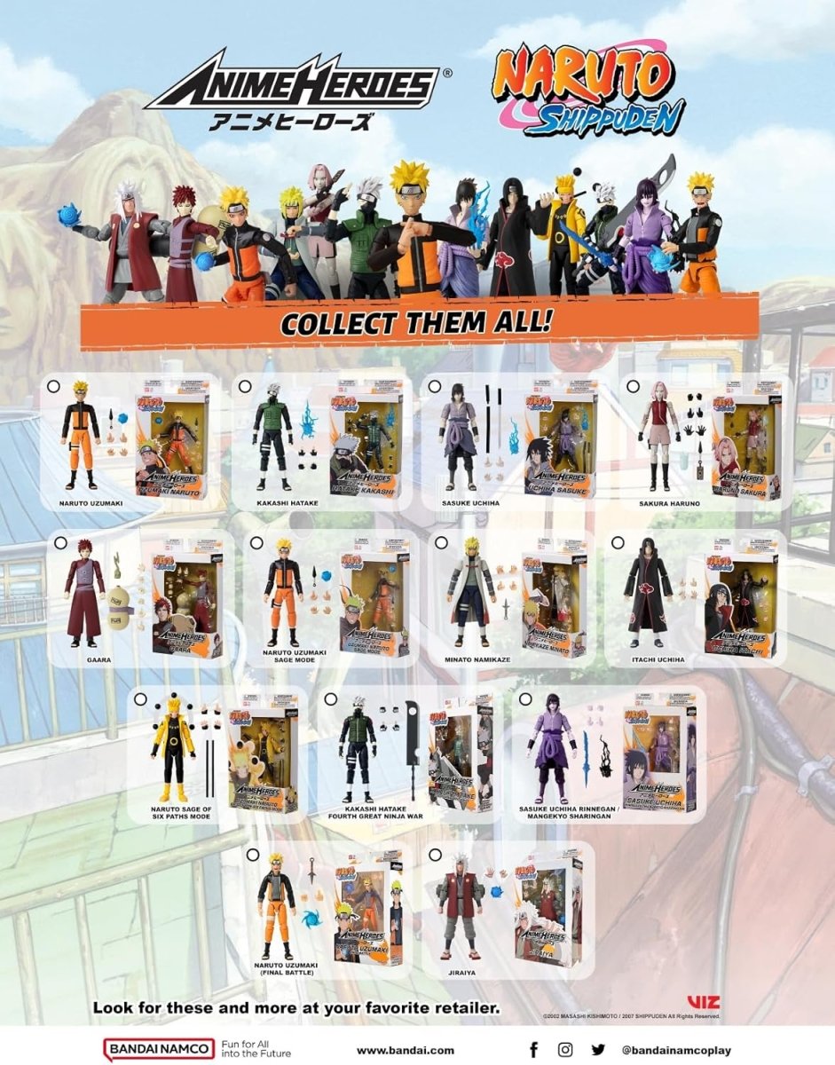 Kakashi Fourth Great Ninja War action figure displayed among Naruto Shippuden Anime Heroes collection by craques