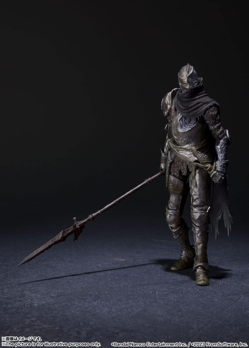 Elden Ring Vyke action figure by craques featuring detailed armor and long spear weapon