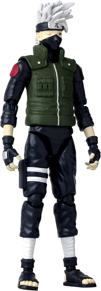 Craques Kakashi Fourth Great Ninja War action figure in green vest and black ninja outfit