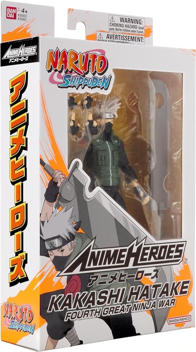 Kakashi Fourth Great Ninja War action figure from Naruto Shippuden Anime Heroes by Craques in packaging