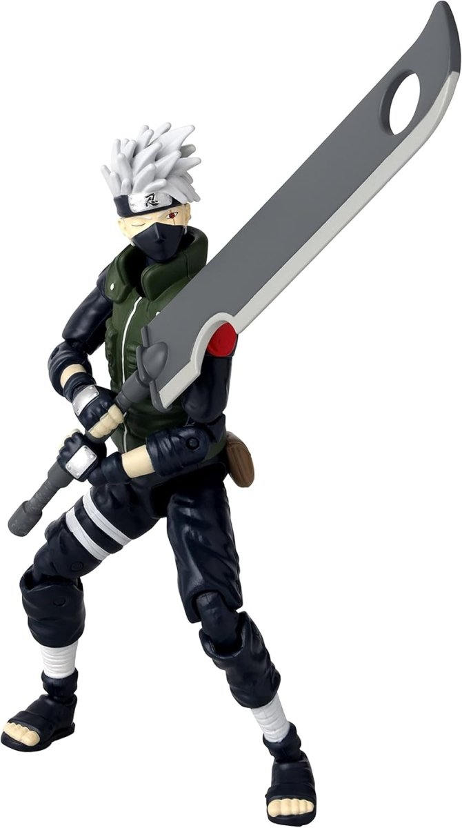 Craques Kakashi Fourth Great Ninja War action figure holding large sword in battle pose