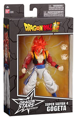 Super Saiyan 4 Gogeta action figure from Dragon Ball Super in collectible display packaging