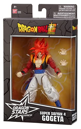 Super Saiyan 4 Gogeta action figure from Dragon Ball Super in collectible window box packaging