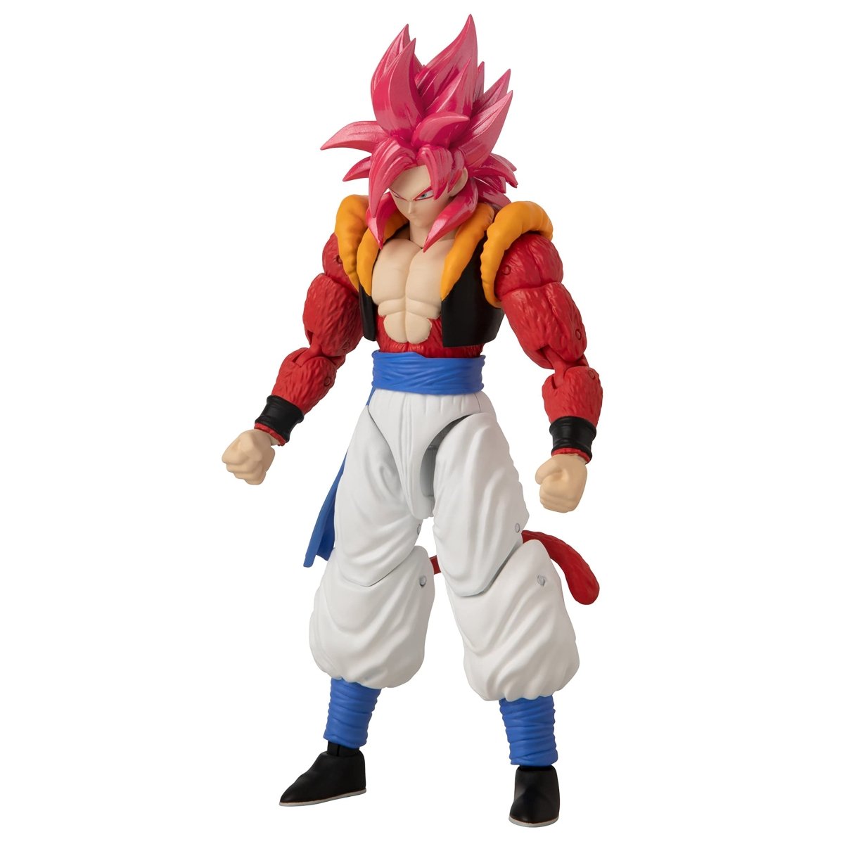 Craques Super Saiyan 4 Gogeta action figure with red hair and muscular build in detailed pose