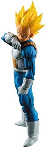 Banpresto Super Saiyan Vegeta figure with golden hair in blue and white battle suit