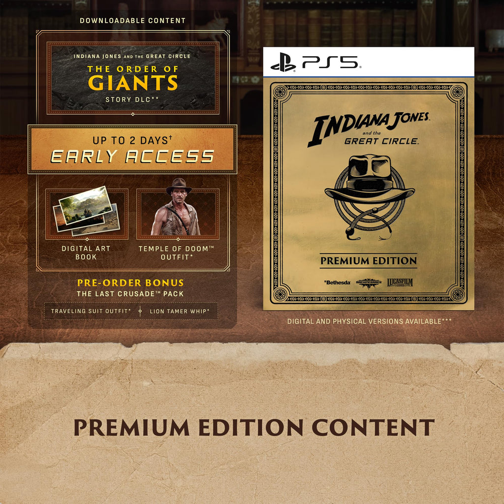 Indiana Jones PS5 Game Premium Edition by Craques