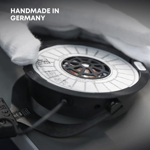 Close-up of handmade beyerdynamic MMX 300 PRO gaming headset component being assembled in Germany