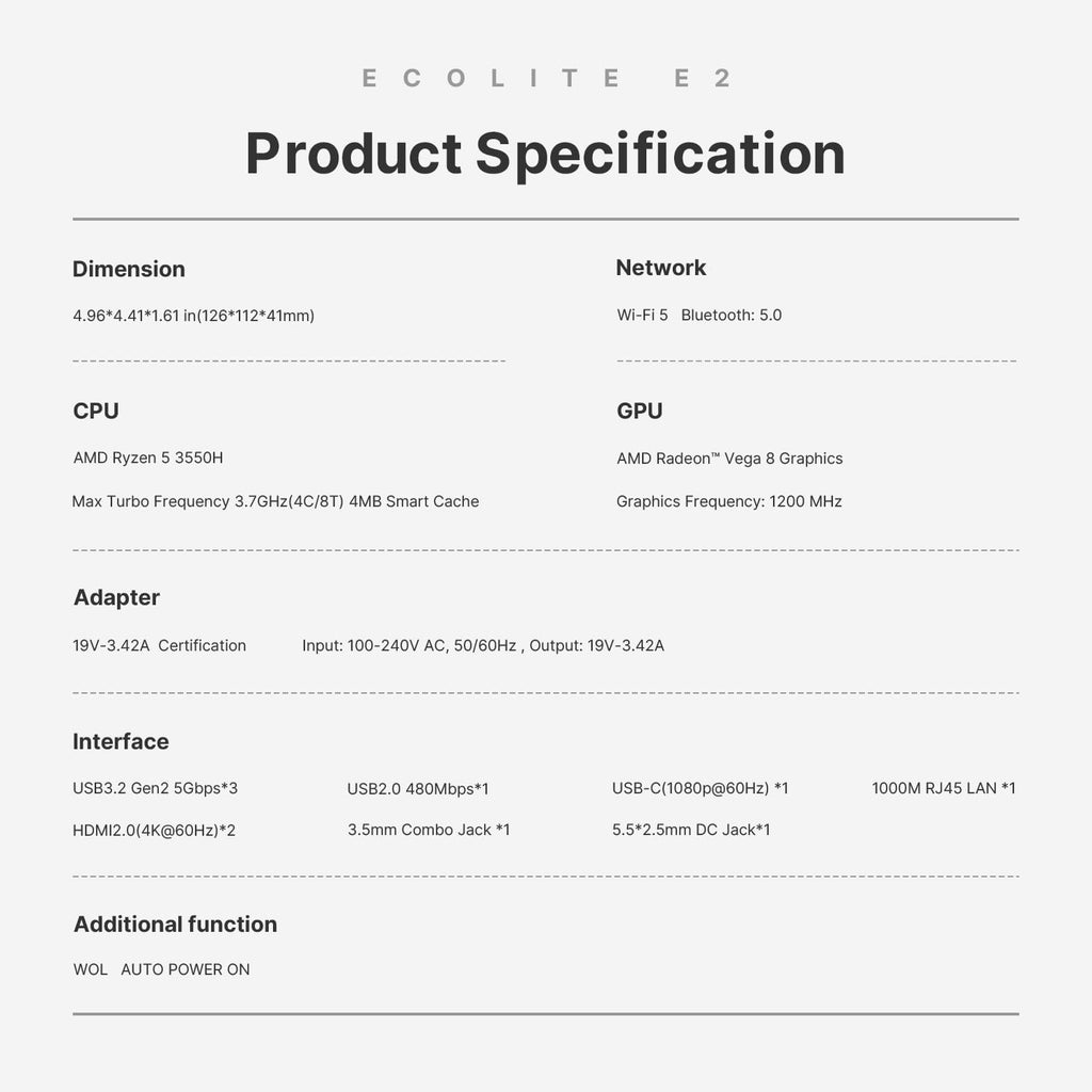 craques Ryzen 7 Gaming Mini PC Compact High-Performance