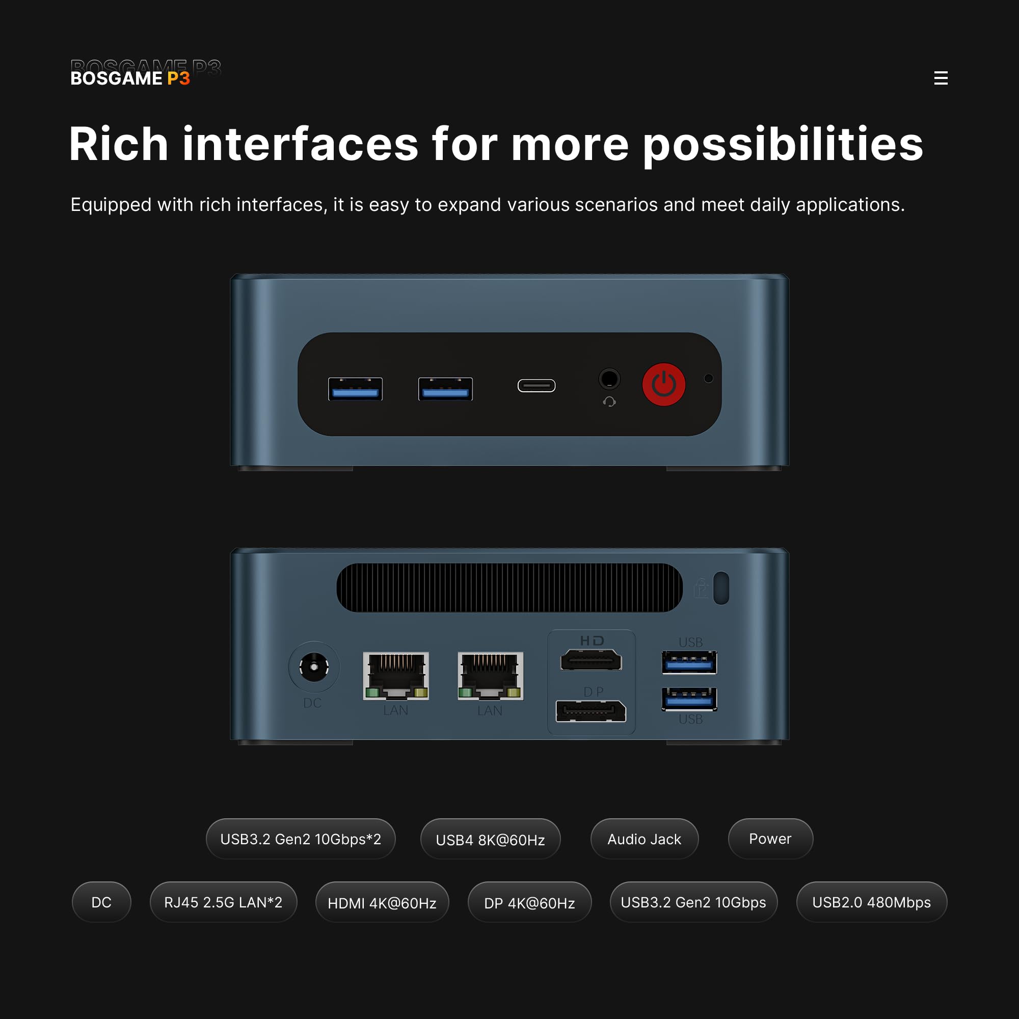 craques Ryzen 7 Gaming Mini PC Compact High-Performance