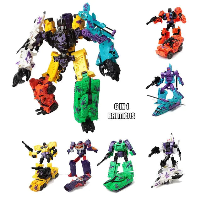 Craques 5 in 1 transformer toy with colorful robot and vehicle modes for creative play