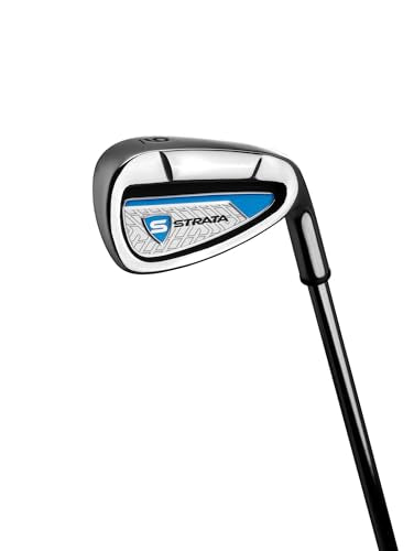 Callaway Strata golf club set iron with blue and silver clubhead isolated on white background