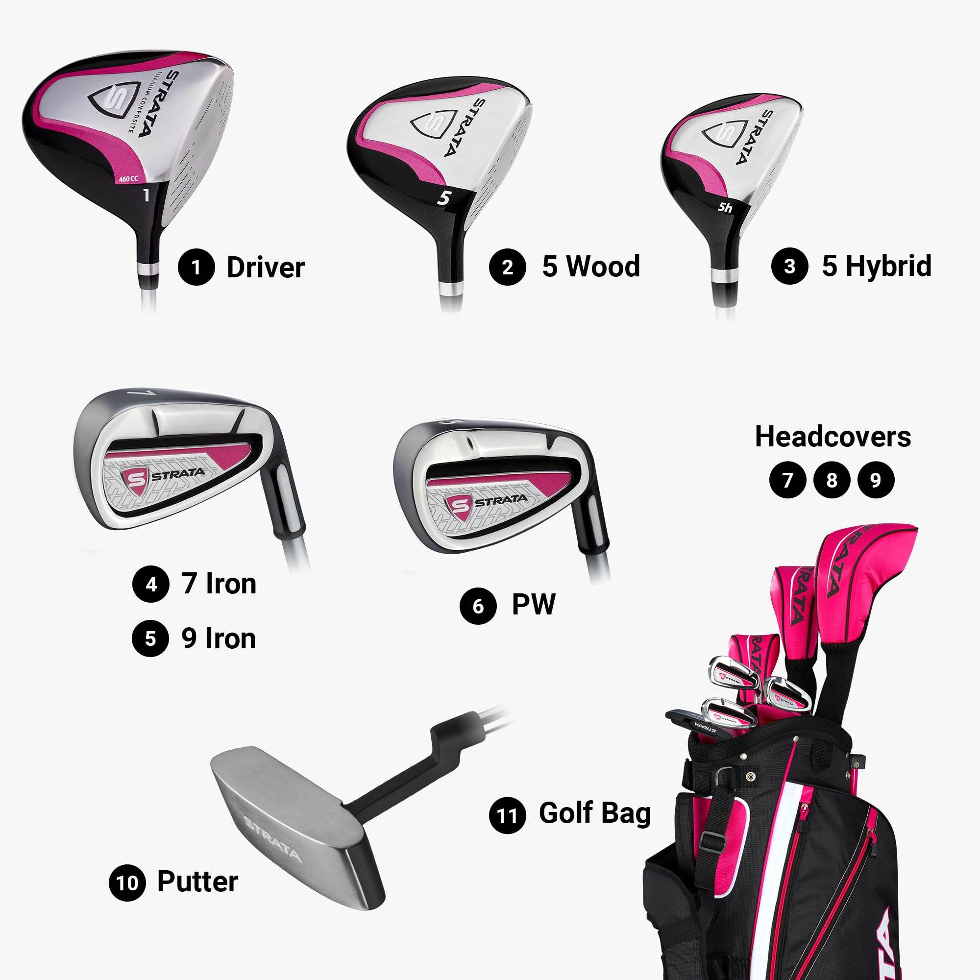 Callaway Strata Women's Golf Club Set with Bag - Craques - craques