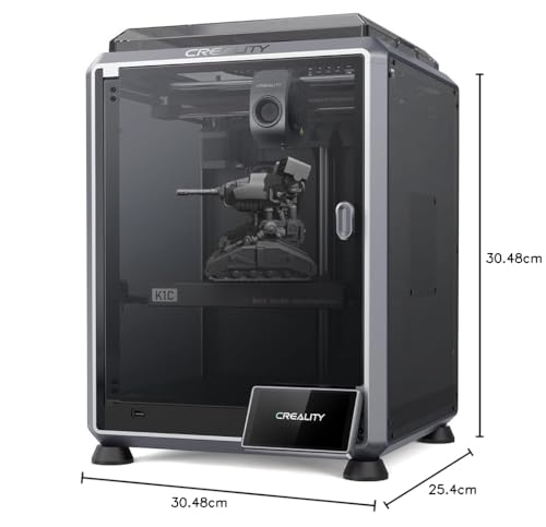 Creality K1C 3D printer by craques with enclosed design and touchscreen display